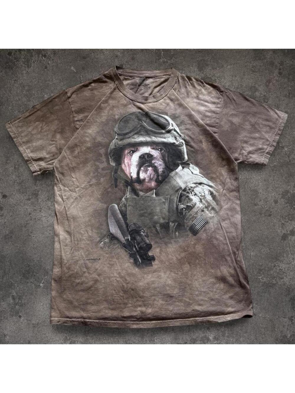 The Mountain Men's Brown and Grey Tshirt